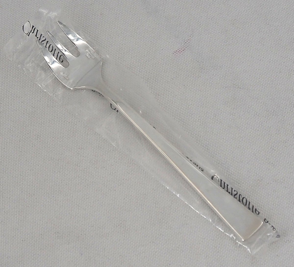 Christofle modèle Concorde, 12 fourchettes à huitres, neuves sous blisters scellés.-photo-3