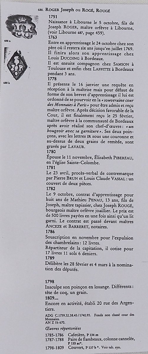 Bordeaux, Solid Silver Sugar Bowl XVIII, Joseph Roger, Received In 1778, Excellent Condition.-photo-8