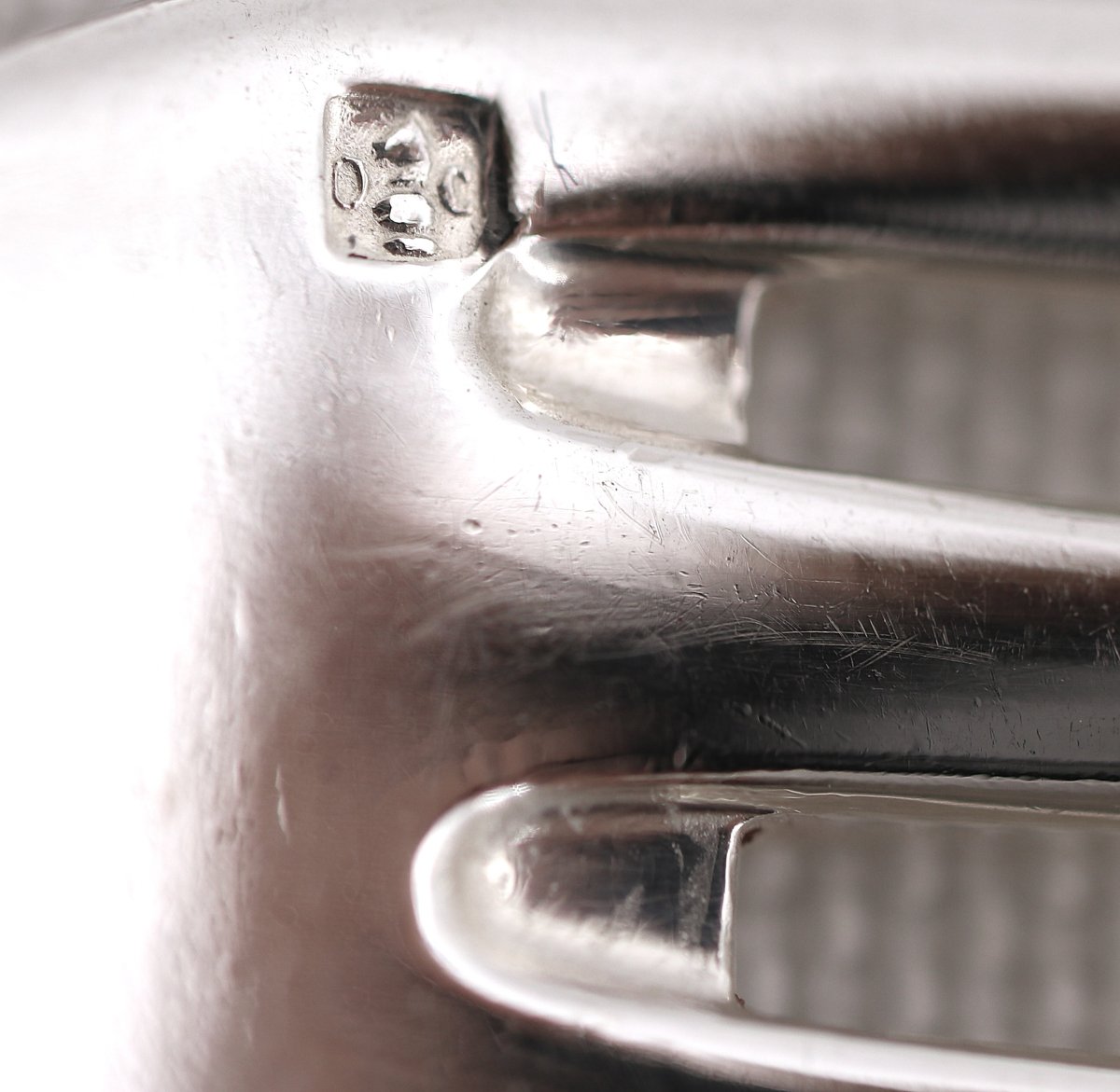 Christofle modèle Boréal, 12 couverts à entremets, dessert, 24 pièces, 18 cm, métal argenté.-photo-5