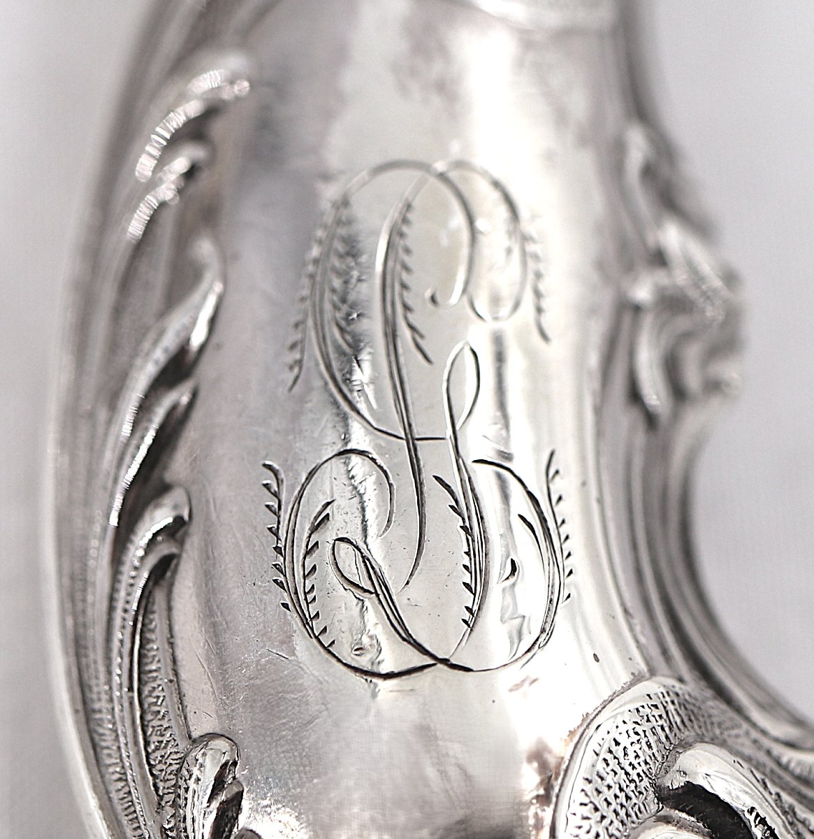 24 Minerva Silver-plated Knives: 12 Table Knives + 12 Dessert Knives, Armand Frenais, Monogrammed.-photo-4