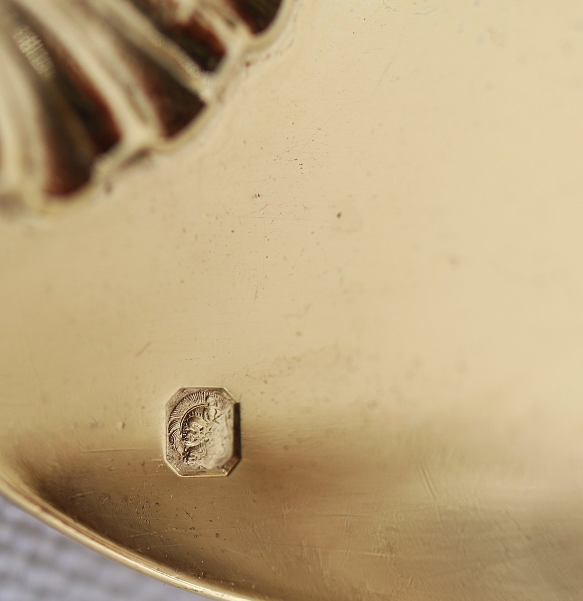 Cardeilhac, pelle à gâteau ou poisson vermeil argent massif Minerve, excellent état.-photo-6