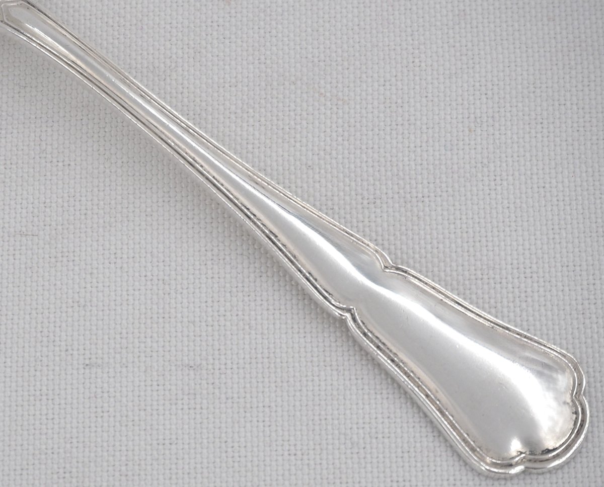 Ercuis Victoria Model, Contours, 12 Entremets Cutlery, Dessert, 24 Pieces, 17 Cm.-photo-4