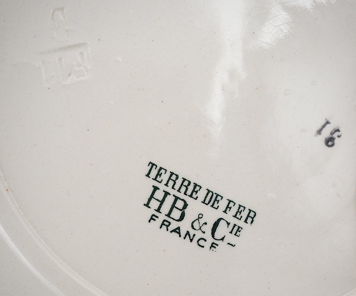 10 Talking Guignol Dessert Plates, Choisy Le Roi, 19th Century, Polychrome, 20 Cm.-photo-7