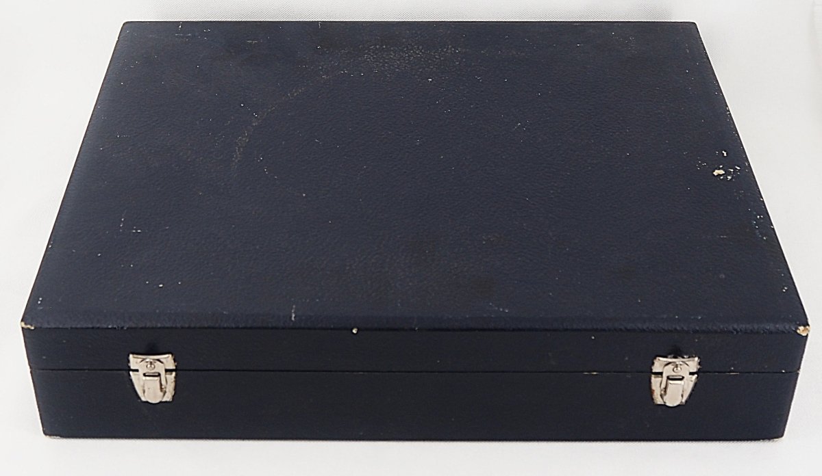 Christofle Vendôme Pattern, 37-piece Silver-plated Flatware Set, Excellent Condition.-photo-8