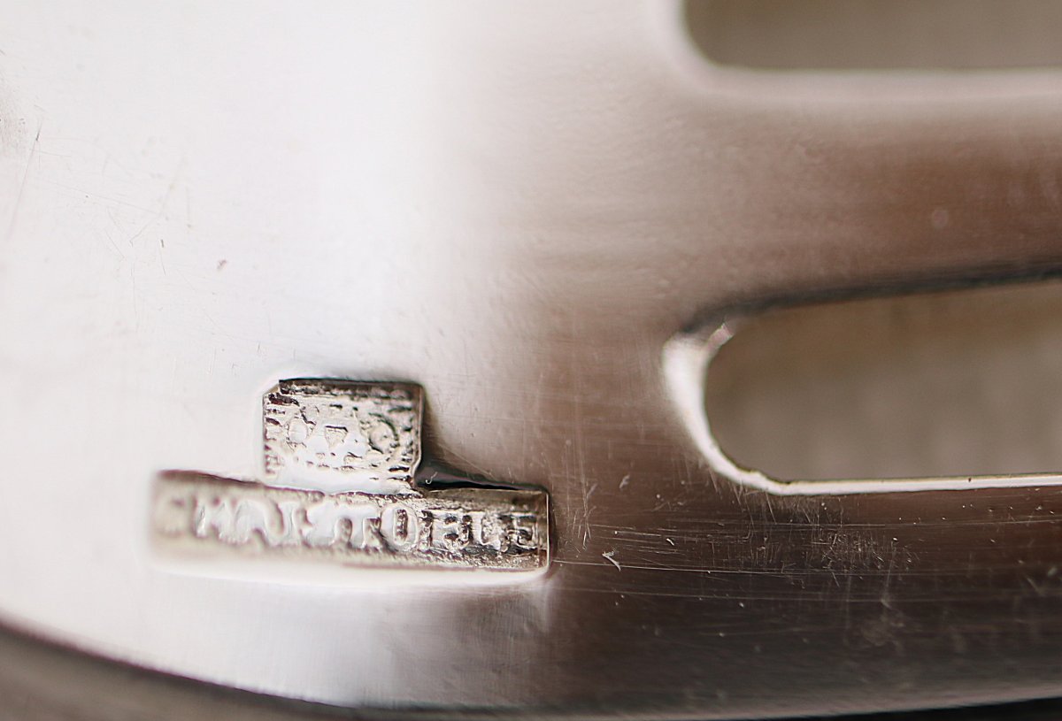 Christofle modèle Vendôme, 12 couverts à entremets, dessert, 24 pièces, métal argenté, 17cm.-photo-4