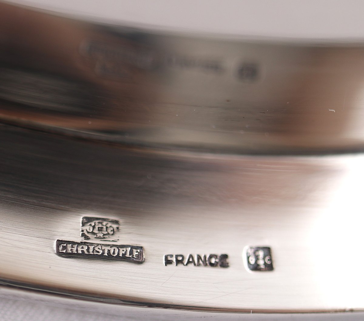 Christofle Rubans Pattern Large Fish Platter 70 X 27 Cm, Silver-plated Metal, Very Good Condition.-photo-4