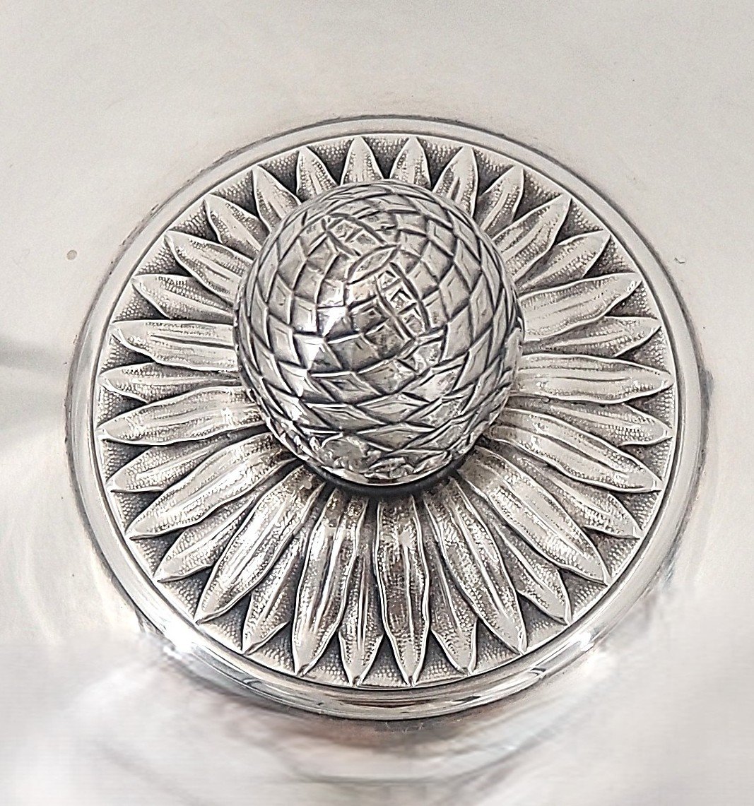 Christofle modèle Rubans, légumier et son dormant, métal argenté, excellent état.-photo-6