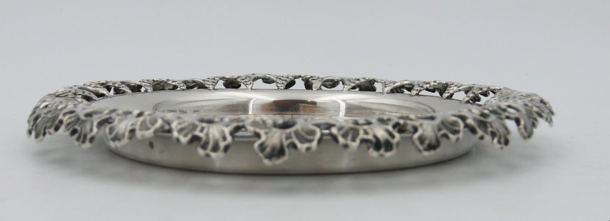 Decanter Base, Solid Silver Bottle Austria, Vienna, 1851, 130 G.-photo-2