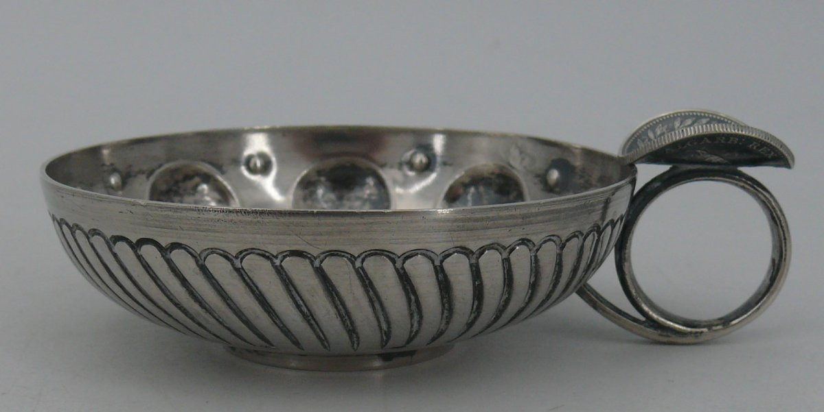 Solid Silver Coin Tastevin, Portugal, 500 Reis 1896 + 200 Reis 1909.-photo-3