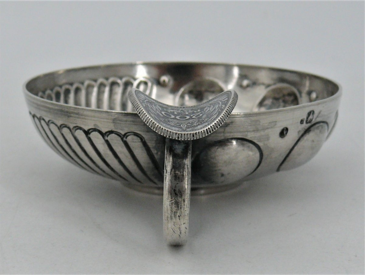 Solid Silver Coin Tastevin, Portugal, 500 Reis 1896 + 200 Reis 1909.-photo-4