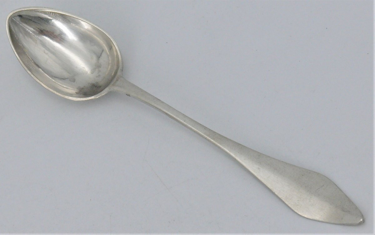 8 cuillères à café, moka, argent massif XVIIIe, Belge, très bon état.-photo-3