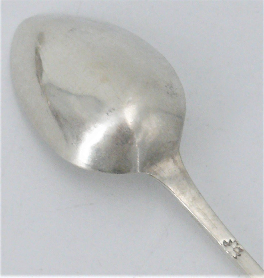 8 cuillères à café, moka, argent massif XVIIIe, Belge, très bon état.-photo-1