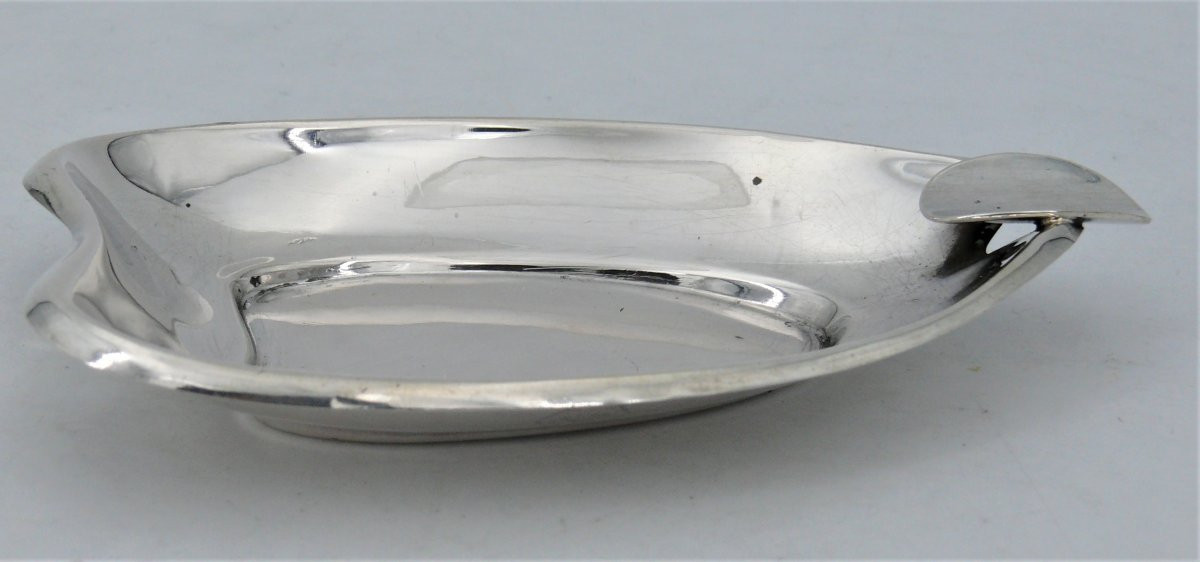 3 cendriers individuels en argent massif espagnol, excellent état, Pedro Duran.-photo-3