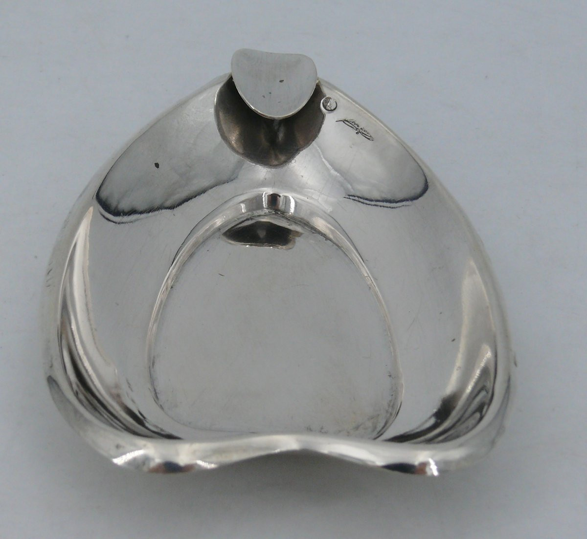 3 cendriers individuels en argent massif espagnol, excellent état, Pedro Duran.-photo-4