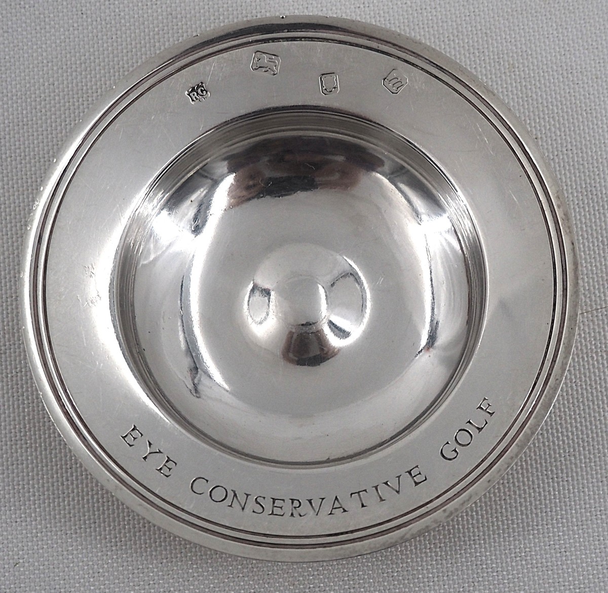 2 coupelles, trophée sport, Golf, argent massif anglais, 1966.-photo-4