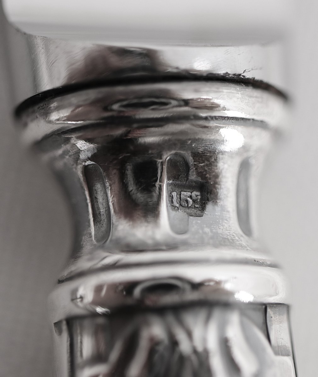 24 couteaux de style Louis XVI, Marie Antoinette, Tambourin 12 couteaux de table + 12 à dessert-photo-4