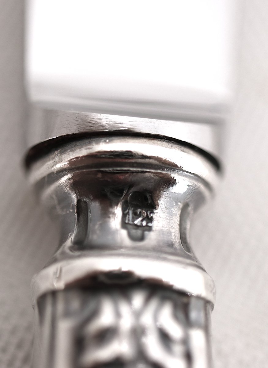 24 couteaux de style Louis XVI, Marie Antoinette, Tambourin 12 couteaux de table + 12 à dessert-photo-5