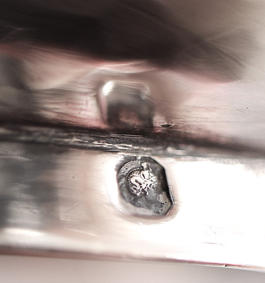 Hammered Bordeaux Wine Taster With Central Umbilicus, Solid Silver Minerva, Silver Winetaster.-photo-6