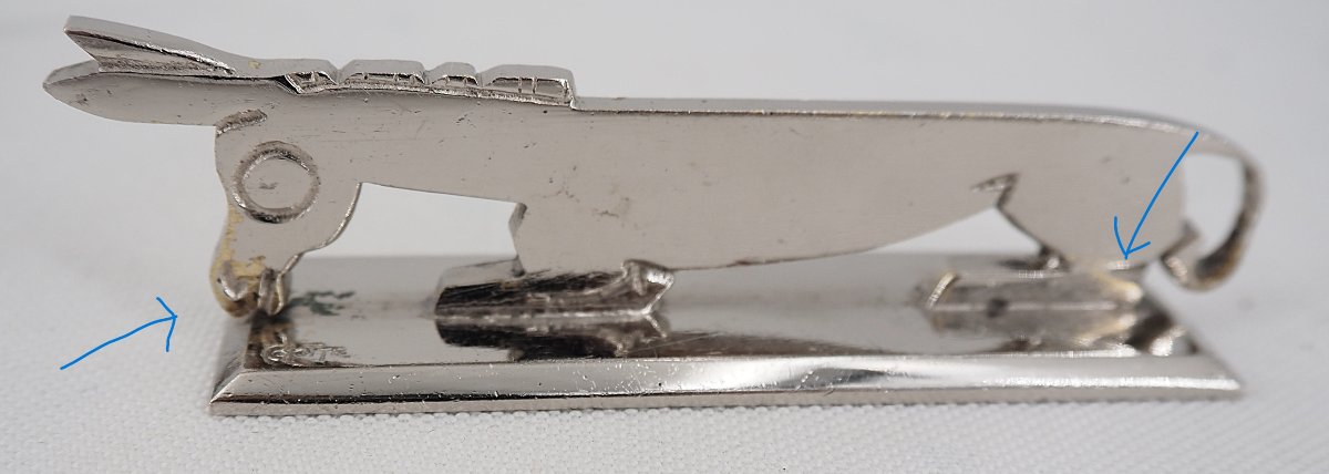 Aristide Colotte, 12 porte-couteaux animaliers, Art Déco, excellent état, écrin.-photo-8