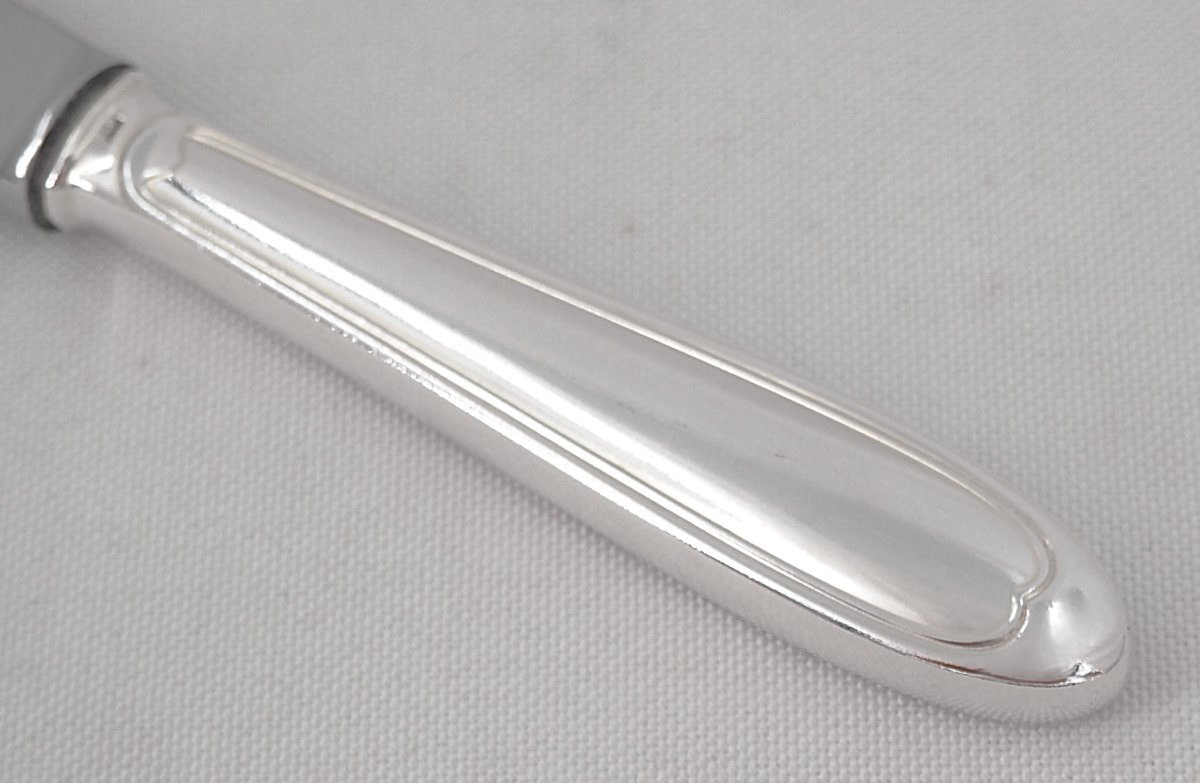 Ravinet d'Enfert Model Filet Droit, 24 Knives: 12 Table Knives + 12 Dessert Knives, Dessert Knives, Cheese Knives-photo-4