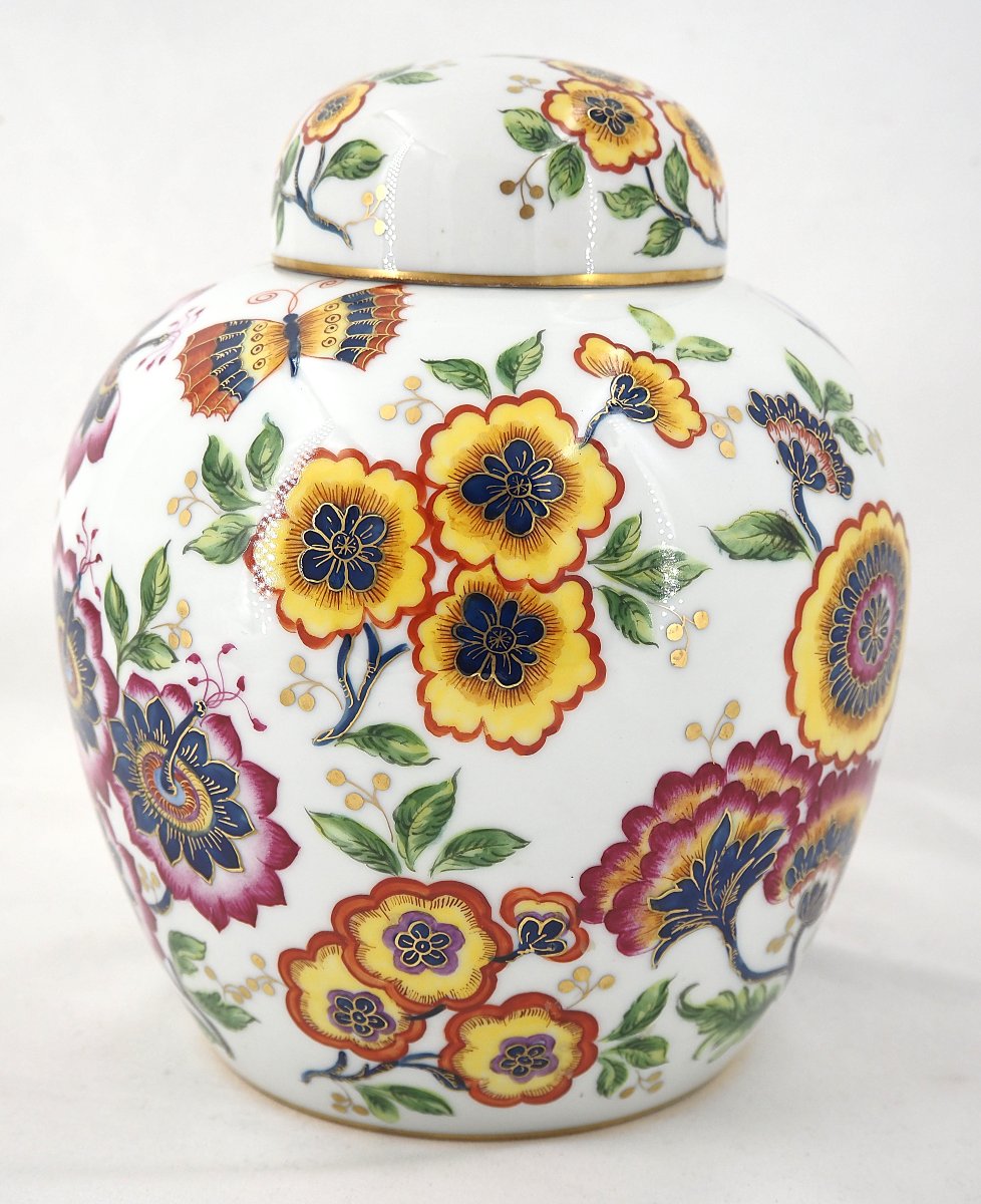 Le Tallec In Paris, Porcelain Covered Pot, Complete, Signed, In Excellent Condition.-photo-3