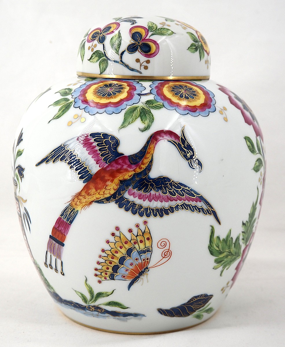 Le Tallec In Paris, Porcelain Covered Pot, Complete, Signed, In Excellent Condition.