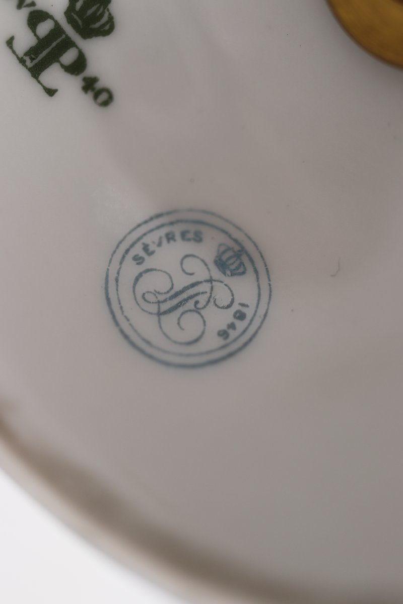 Blue Porcelain Urn Vase From Sèvres, 1847, Louis Philippe, Tuileries Palace-photo-7