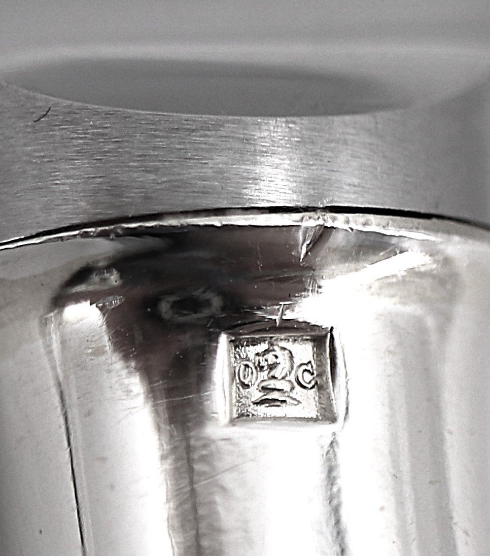Christofle modèle Chinon, 10 couteaux de table, dont 9 intacts sous blisters scellés.-photo-4