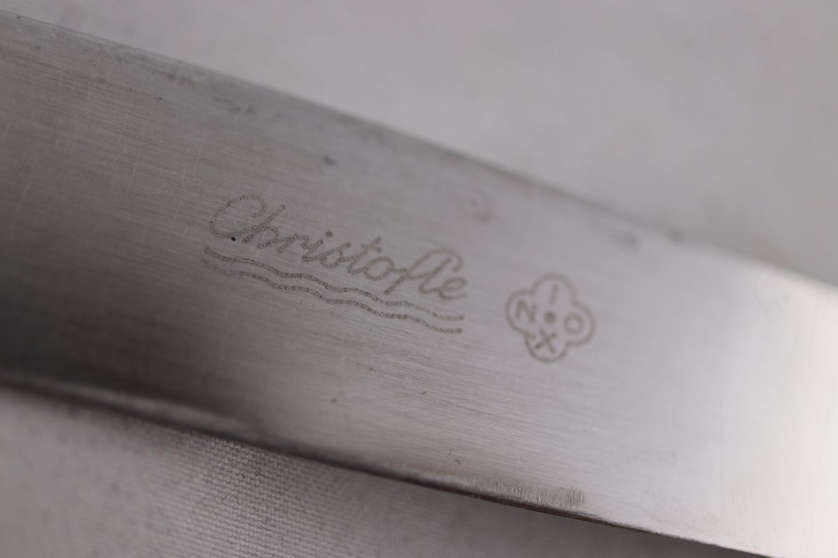 Christofle Marot Pattern, 32-piece Flatware Set For 8 People, Including Knives, Silver-plated.-photo-2