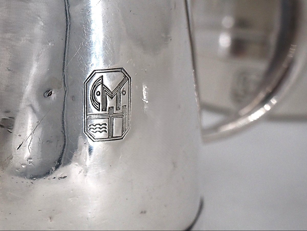 Hotel Silverware, Hôtel Cap Martin, Small Tea And Coffee Set, 4-piece Set, Silver-plated.-photo-3