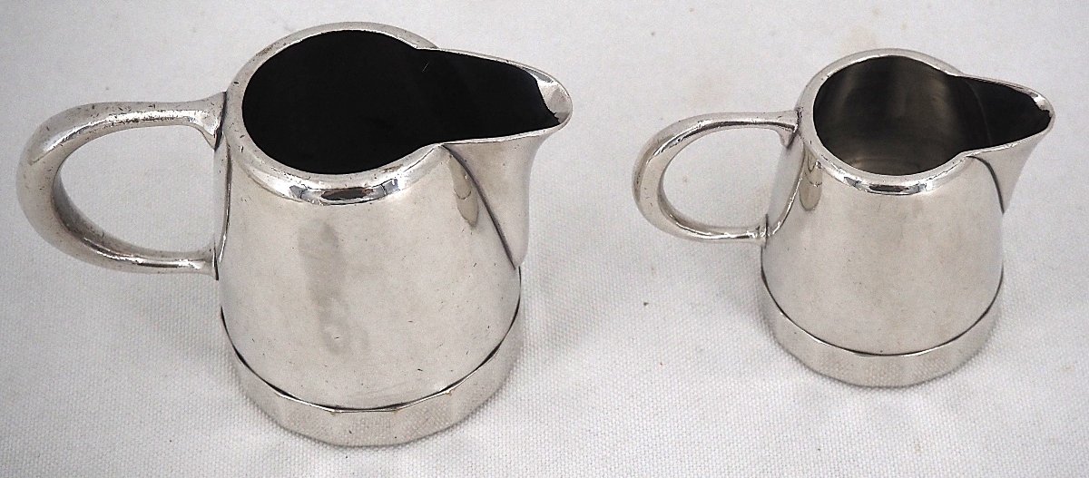 Hotel Silverware, Hôtel Cap Martin, Small Tea And Coffee Set, 4-piece Set, Silver-plated.-photo-7