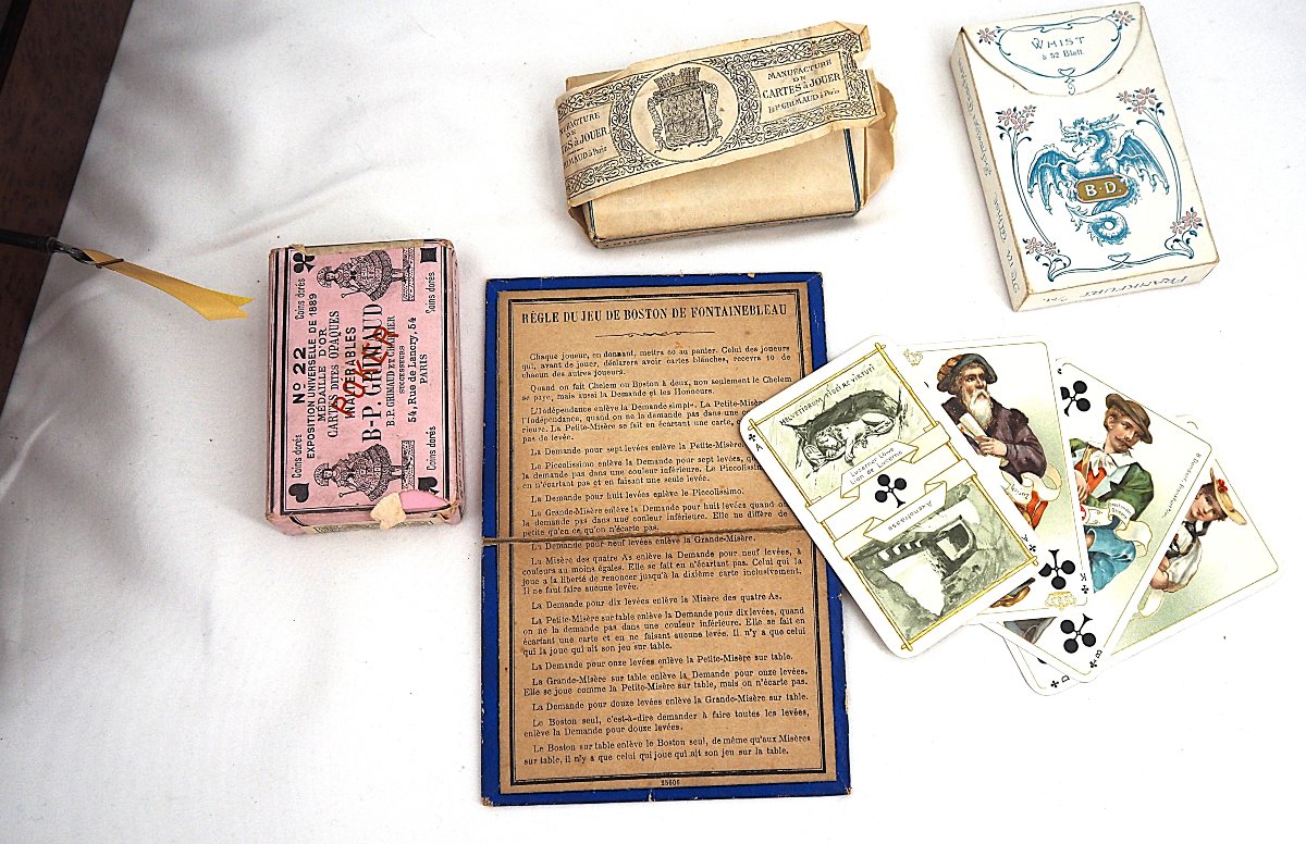 Boîte à jeux, marqueterie Boulle, Napoléon III.-photo-1