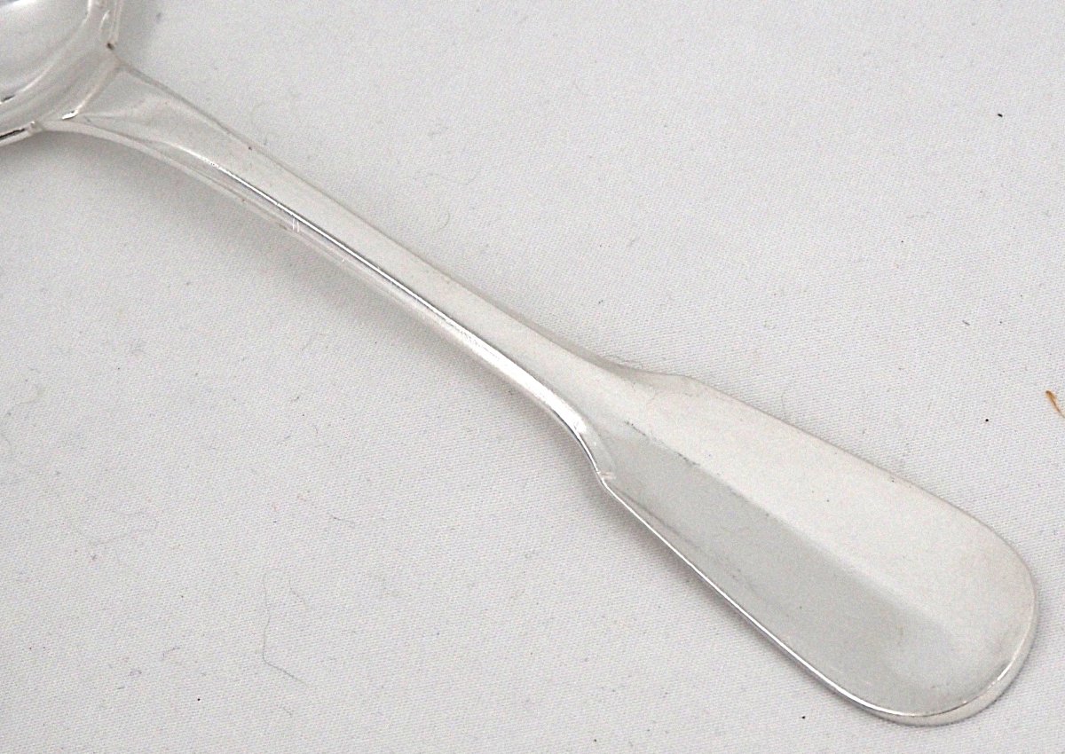 Ercuis modèle Uniplat, Valois, 12 couverts à entremets, dessert, 24 pièces, 18 cm.-photo-4