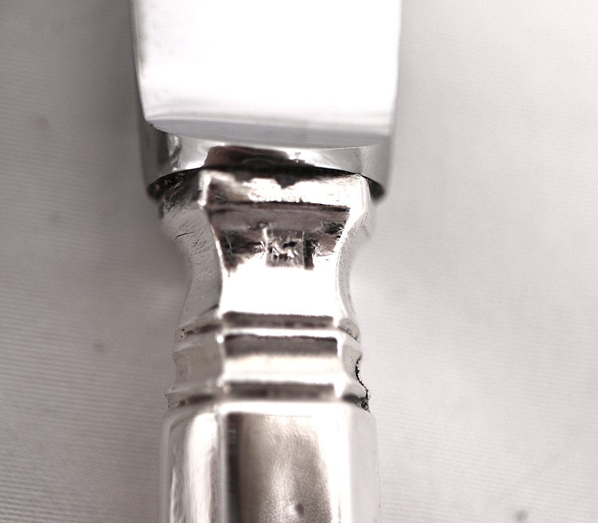 Art Deco Cutlery Set, 24 Pieces: 12 Dinner Knives + 12 Dessert And Cheese Knives.-photo-6