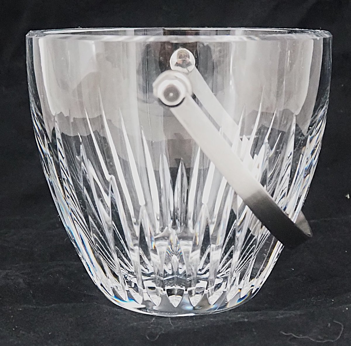 Baccarat modèle Massena, seau à glace, glaçons, cristal, signé, excellent état.-photo-4