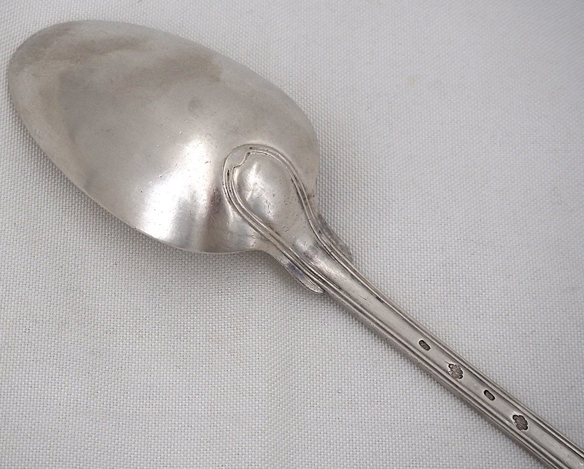 Stew Spoon, From The 18th-century Service, Solid Silver, Auch, Jean Affre, 32.6 Cm, 179 G.-photo-2