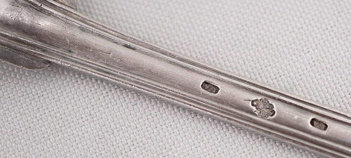 Stew Spoon, From The 18th-century Service, Solid Silver, Auch, Jean Affre, 32.6 Cm, 179 G.-photo-3