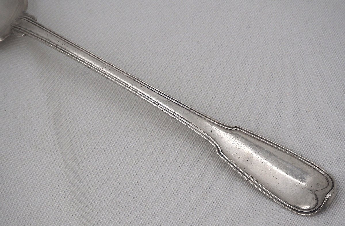 Stew Spoon, From The 18th-century Service, Solid Silver, Auch, Jean Affre, 32.6 Cm, 179 G.-photo-2