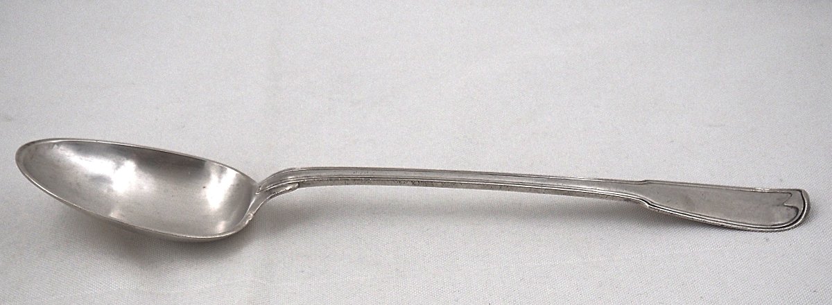 Stew Spoon, From The 18th-century Service, Solid Silver, Auch, Jean Affre, 32.6 Cm, 179 G.-photo-3