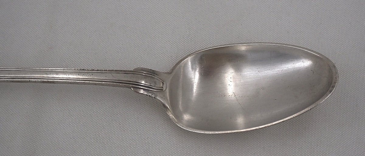 Stew Spoon, From The 18th-century Service, Solid Silver, Auch, Jean Affre, 32.6 Cm, 179 G.-photo-4