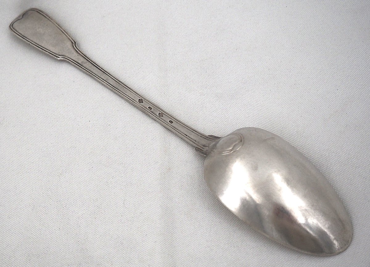 Stew Spoon, From The 18th-century Service, Solid Silver, Auch, Jean Affre, 32.6 Cm, 179 G.-photo-5
