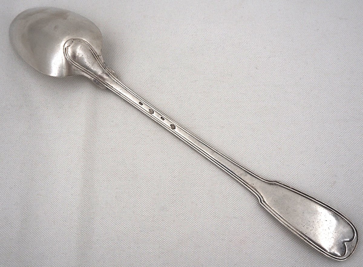 Stew Spoon, From The 18th-century Service, Solid Silver, Auch, Jean Affre, 32.6 Cm, 179 G.