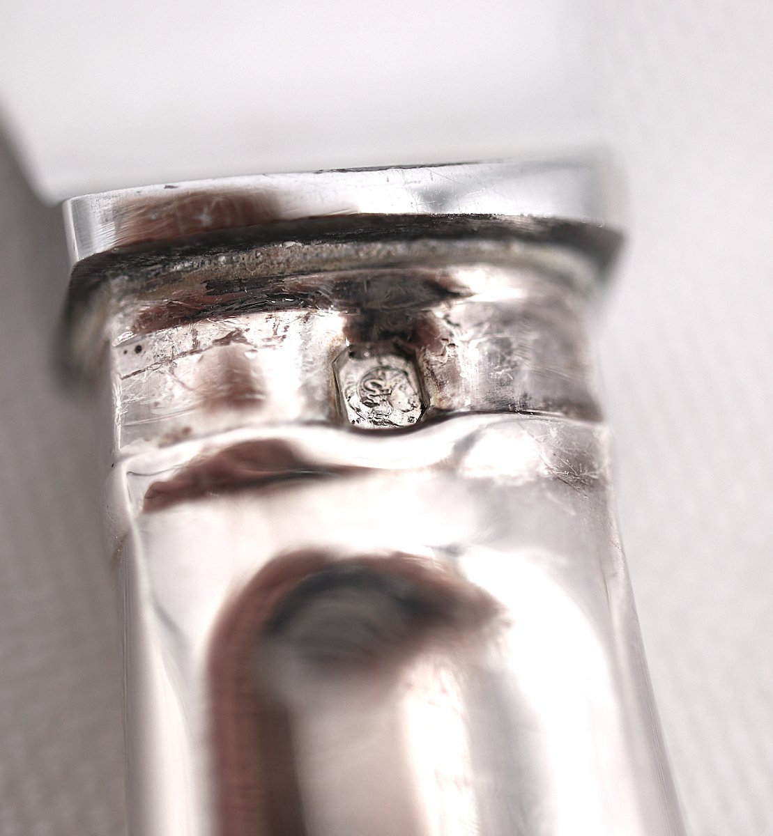 Cardeilhac, Christofle, 10 couteaux de table, argent Minerve, Uniplat, excellent état.-photo-5