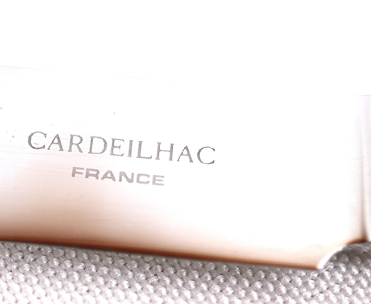 Cardeilhac, Christofle, 12 Cheese And Dessert Knives, Minerve Silver, Uniplat.-photo-3