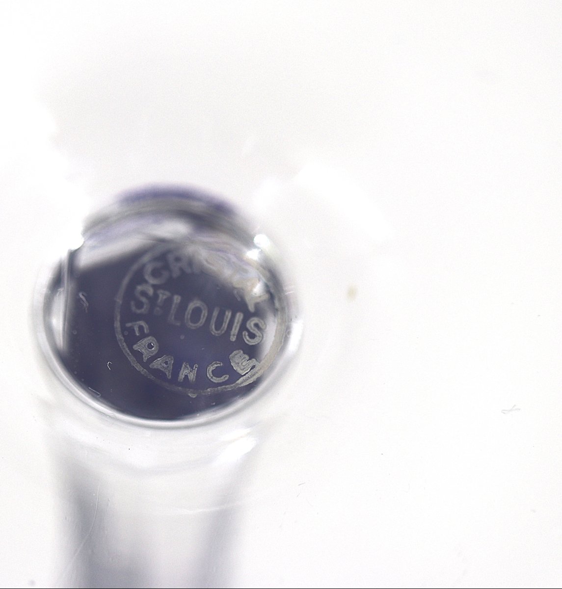 Saint Louis Traminer Model, 4 Rhine Roemer Glasses, Crystal, Colored, Signed, In Excellent Condition.-photo-6