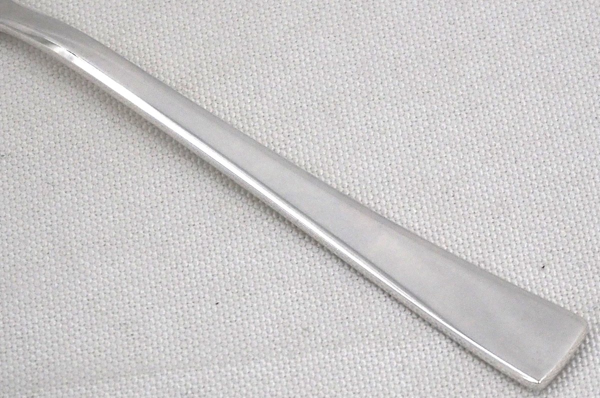 Christofle "concorde" Model, Art Deco, 12 Cake Forks, Silver-plated, In Perfect Condition.-photo-4