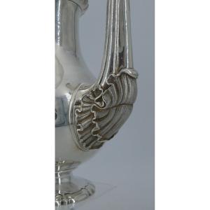 Odiot, Beautiful Jug In Sterling Silver Minerva, 935 G.