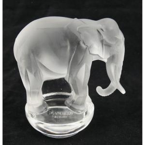 René Lalique 1931, Presse-papier "toby l'éléphant", Excellent état.