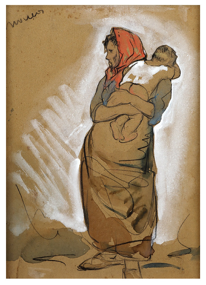 Le charpentier et la paysanne avec enfant -photo-3