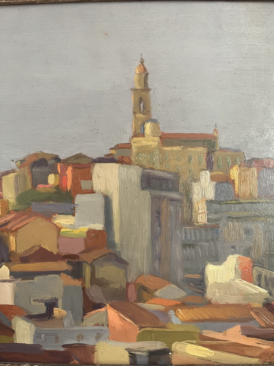 View Of An Italian Town With Bell Tower-photo-2